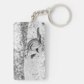 Chipmunk Sketch Sleutelhanger (achterkant)