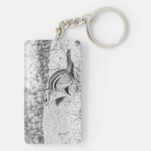 Chipmunk Sketch Sleutelhanger (achterkant)