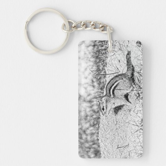 Chipmunk Sketch Sleutelhanger (Voorkant)