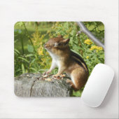 Chipmunk Soaking Up the Sun Mousepad Muismat (Met muis)