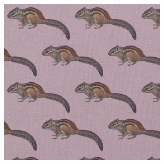 Chipmunk Stof (Roze) (Close Up)