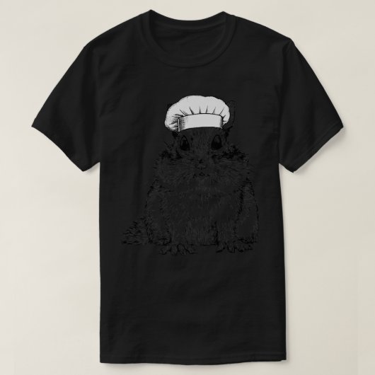 Chipmunk Striped Squirrel Chef Funny Cooking Cook T-shirt (Design voorkant)