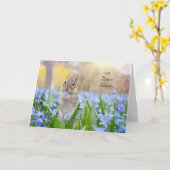 Chipmunk Sympathy Card (bericht bewerken om aan te Kaart (Gele Bloem)