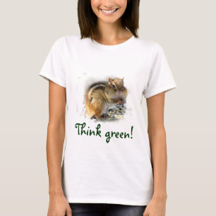Chipmunk Think Green T-shirt