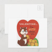  Chipmunk Valentijn Feestdagenkaart (Voorkant / Achterkant)