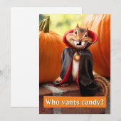 Chipmunk Vampire Kaart (Voorkant / Achterkant)