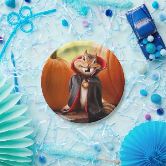 Chipmunk Vampire Papieren Bordje (Feest)
