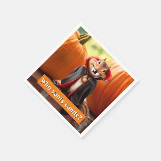 Chipmunk Vampire Servet (Hoek)