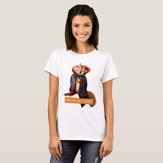 Chipmunk Vampire T-shirt (Voorkant volledig)