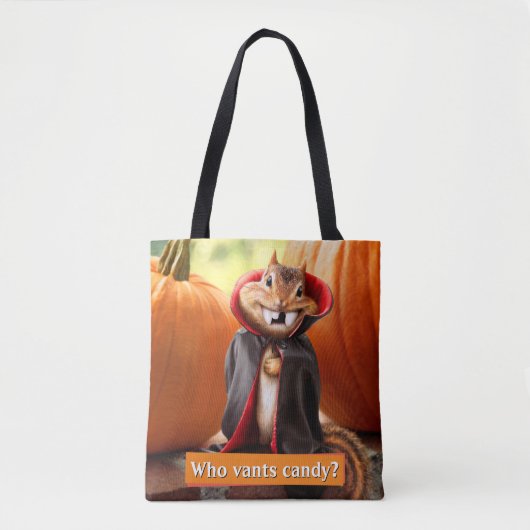 Chipmunk Vampire Tote Bag (Voorkant)