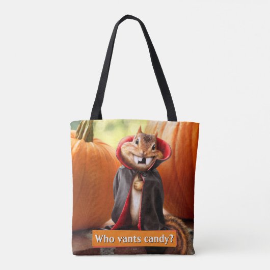 Chipmunk Vampire Tote Bag (Achterkant)