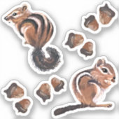 Chipmunk Vinyl Stickers (Voorkant)