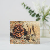 Chipmunk, wilde dieren, wilde briefkaarten (Staand voorkant)