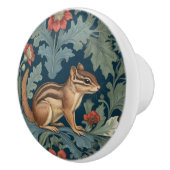 Chipmunk William Morris stijl Rechts tegenover Lea Keramische Knop (Rechts)