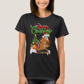 Chipmunk Xmas Decorations Santa Chipmunk Christm T-shirt (Voorkant)