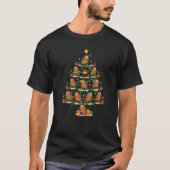 Chipmunk Xmas Lights Chipmunk Christmas Tree T-shirt (Voorkant)