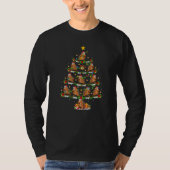 Chipmunk Xmas Lights Chipmunk Christmas Tree T-shirt (Voorkant)