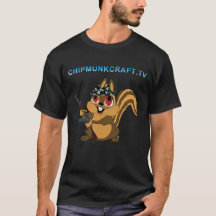 ChipmunkCraft Dark T-Shirt v2