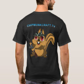 ChipmunkCraft Dark T-Shirt v2 (Achterkant)