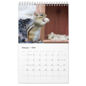 Chipmunks 2026 kalender (Feb 2026)