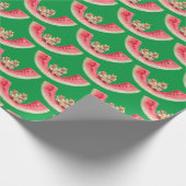 Chipmunks die watermeloen eten cadeaupapier (Hoek)