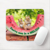 Chipmunks die watermeloen eten muismat (Met muis)