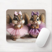 Chipmunks dragen Tutus Muismat (Met muis)