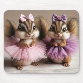 Chipmunks dragen Tutus Muismat (Voorkant)