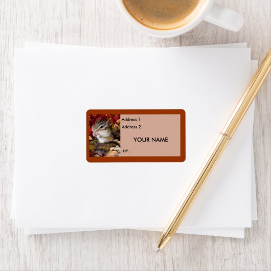 Chipmunks en eekhoorns, Label (Insitu)