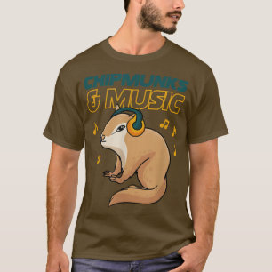 Chipmunks en Muzieknoten Muzikant Clef Squirrel 2 T-shirt