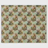 Chipmunks en vogels cadeaupapier (Vlak)