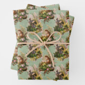 Chipmunks en vogels inpakpapier vel (In situ)