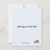 Chipmunks en Vrienden Verjaardagsfeestuitnodiging Kaart (Achterkant)