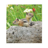 Chipmunks en wilde bloemen notitieblok (Voorkant)