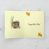 Chipmunks Fathers Day Kaart (Binnen)