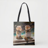 Chipmunks in leesbril tote bag (Voorkant)