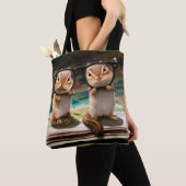 Chipmunks in leesbril tote bag (Dichtbij)