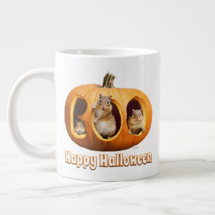 Chipmunks Inside Boo Jack-o-Lantern Grote Koffiekop