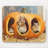 Chipmunks Inside Boo Jack-o-Lantern Muismat (Voorkant)