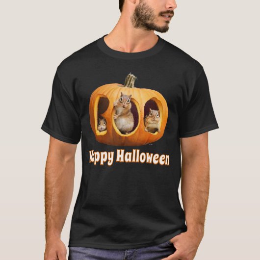 Chipmunks Inside Boo Jack-o-Lantern T-shirt (Voorkant)