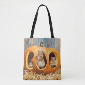 Chipmunks Inside Boo Jack-o-Lantern Tote Bag (Voorkant)