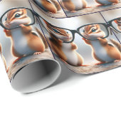 Chipmunks kijken door zwarte bril cadeaupapier (Rol Hoek)