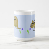 Chipmunks met bloemen koffiemok (Center)