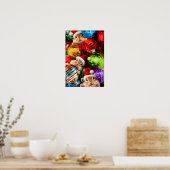 Chipmunks met feestelijke Ornamenten Poster (Keuken)