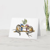 Chipmunks onder de mistletoe kaart (Voorkant)