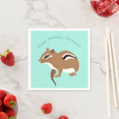 Chipmunks Thema Birthday Party Custom Servet (Insitu)