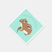 Chipmunks Thema Birthday Party Custom Servet (Hoek)