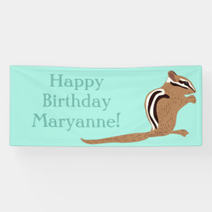 Chipmunks Thema Birthday Party Custom Spandoek