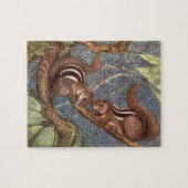 Chipmunks van Louis Sargent,  wilde dieren Legpuzzel (Horizontaal)