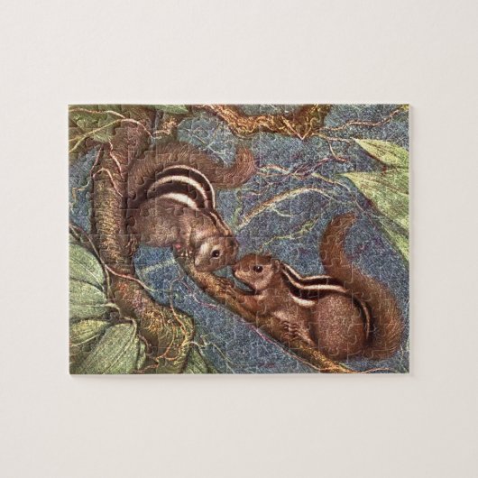 Chipmunks van Louis Sargent,  wilde dieren Legpuzzel (Horizontaal)